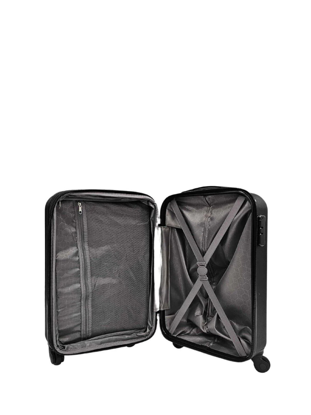 Castleberry Cabin Hard Shell Black Suitcase