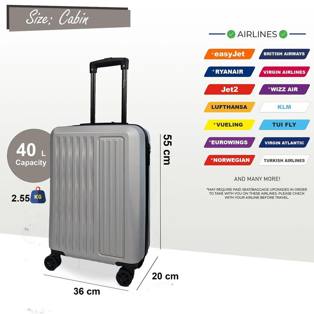 Cullman Cabin Hard Shell Silver Suitcase