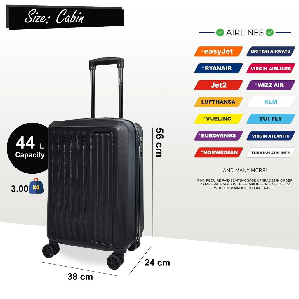 Cullman Cabin Hard Shell Black Suitcase