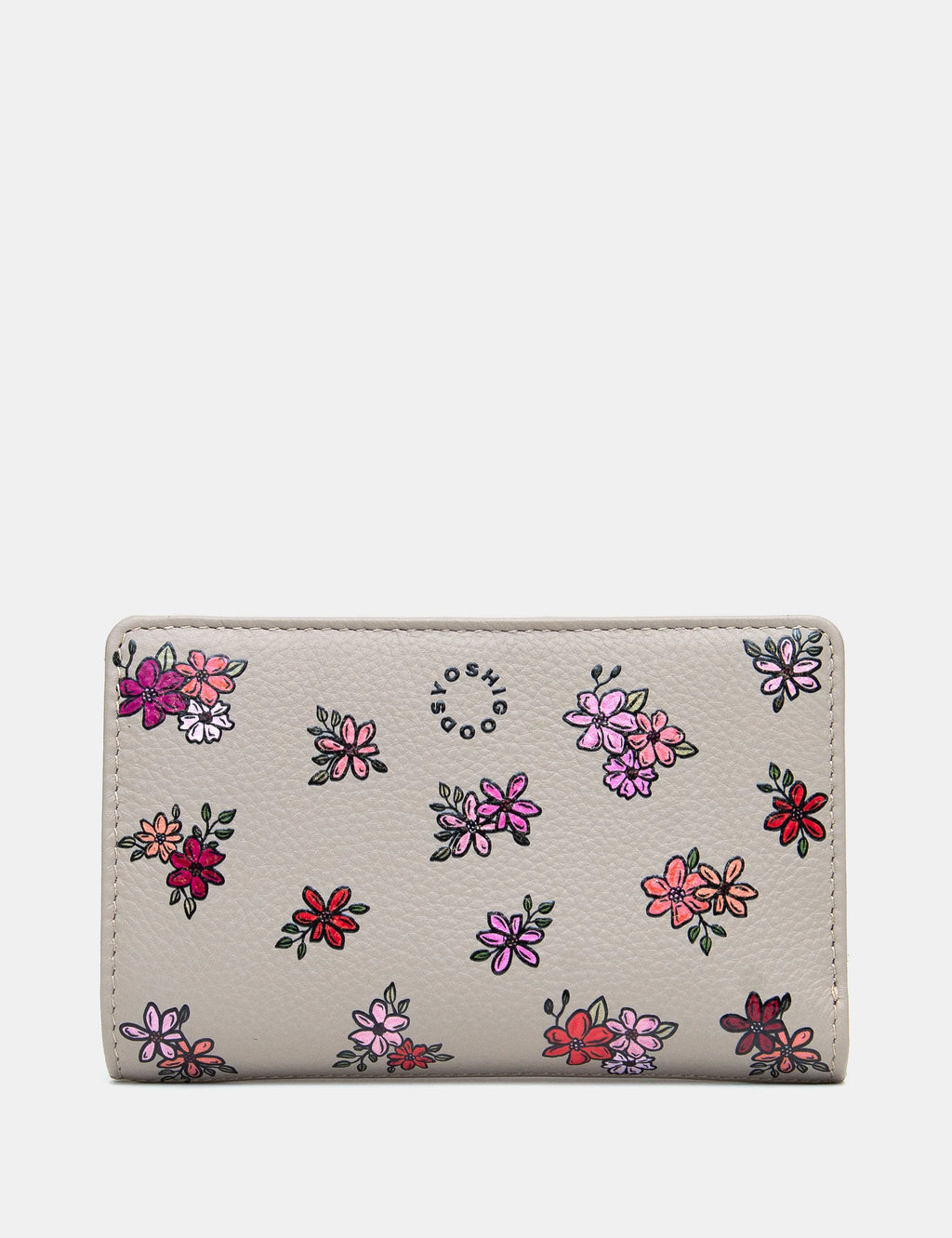 *NEW IN* Yoshi - Ditsy Floral Leather Flap Over Zip Around Purse RFID