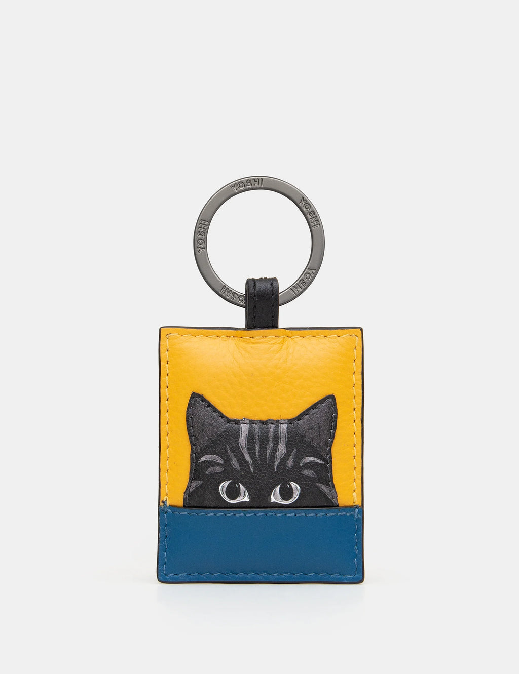 *NEW IN* Yoshi - Colour Block Cat Leather Key Ring