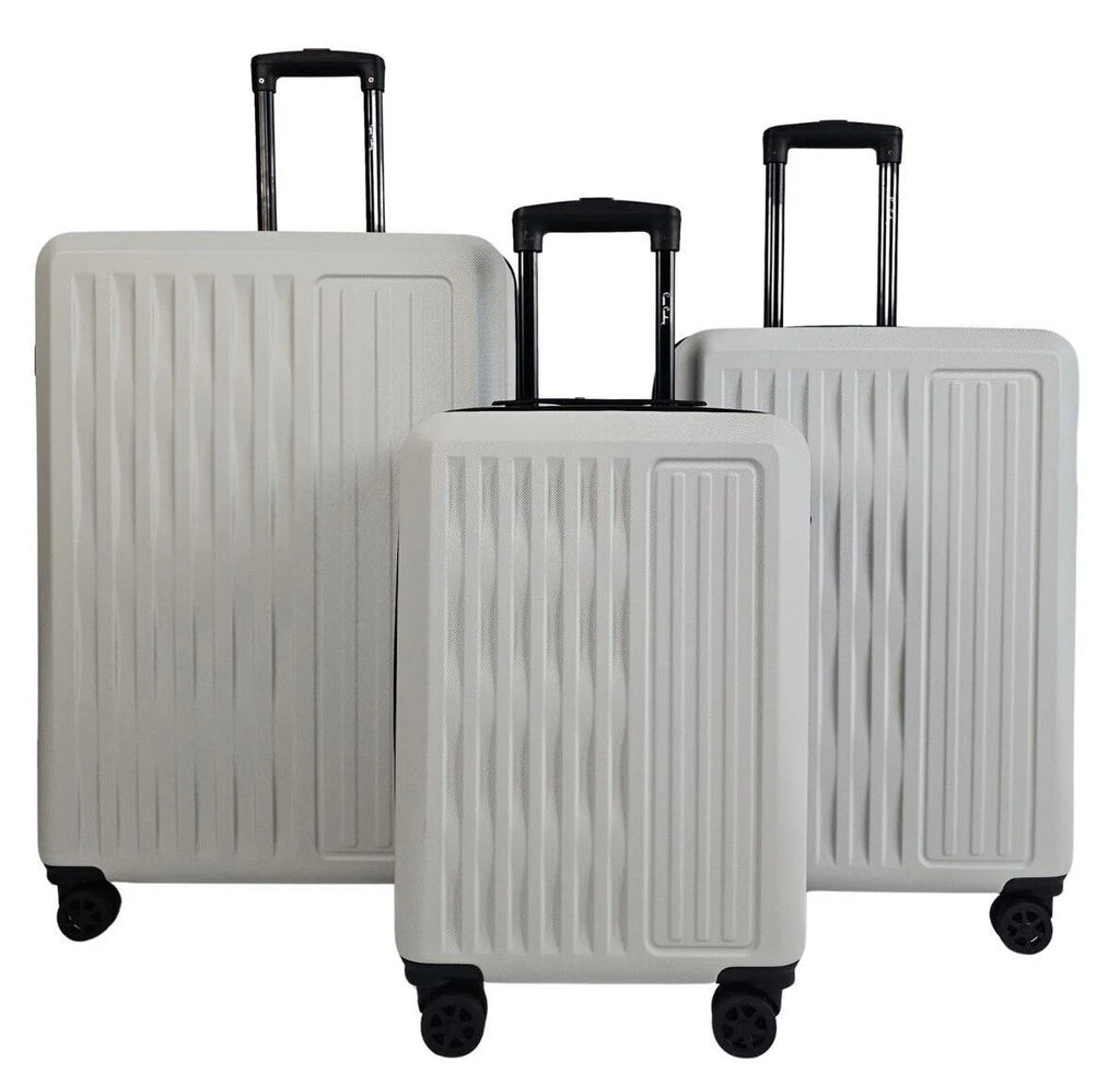 Cullman Set of 3 White Hard Shell White Suitcases