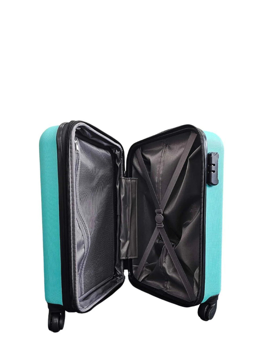 Castleberry Cabin Hard Shell Teal Suitcase