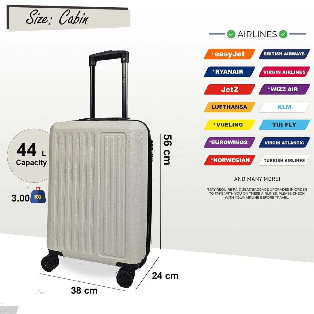 Cullman Cabin Hard Shell White Suitcase