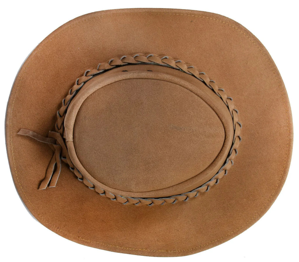 Brown suede floppy hat online