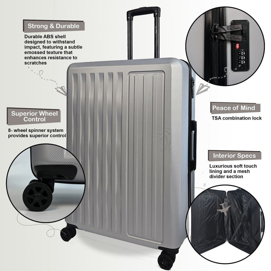 Cullman Medium Hard Shell Silver Suitcase